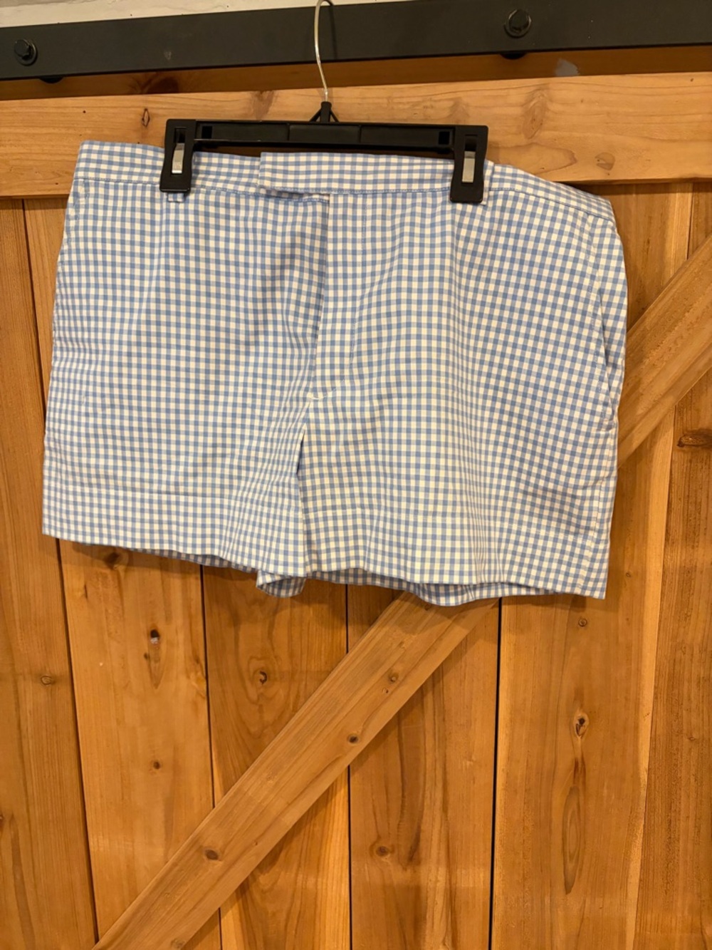 Blue Gingham Shorts